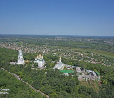Съемка с дрона Аэрофотосъемка Крестовоздвиженского монастыря в Полтаве, Украина. Лето 2012 года