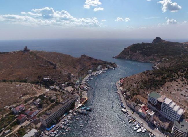 Панорама Балаклавы с дрона