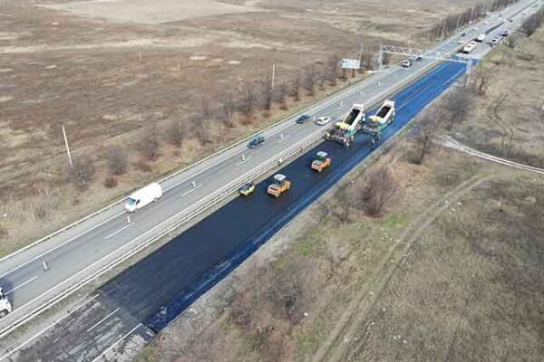 Укладка асфальта Съемка с дрона Укладка асфальта Съемка с дрона