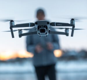 drone-in-flight DJI Mavic-2 в полете