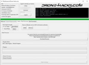 drone-hacks-hacking-screen Окно разблокировки NFZ и высоты в Drone-Hacks