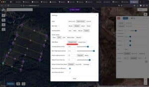 планирование миссии в Litchi для экспорта в DJI Fly построение маршрута с прямыми линиями в Litchi Mission Hub